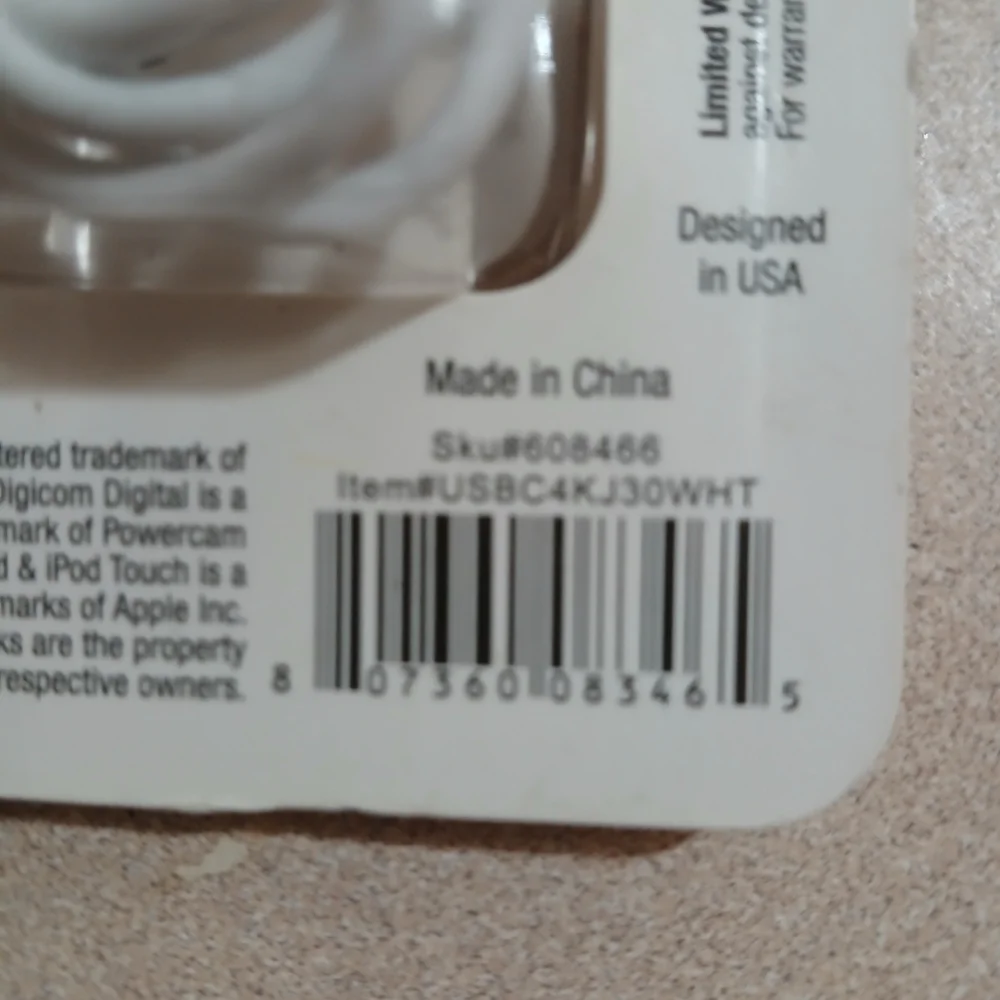 Silver Sync and Charge Cable